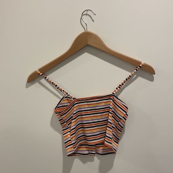 NWT Urban Outfitters Project Social T Striped Crop - Picture 5 of 5